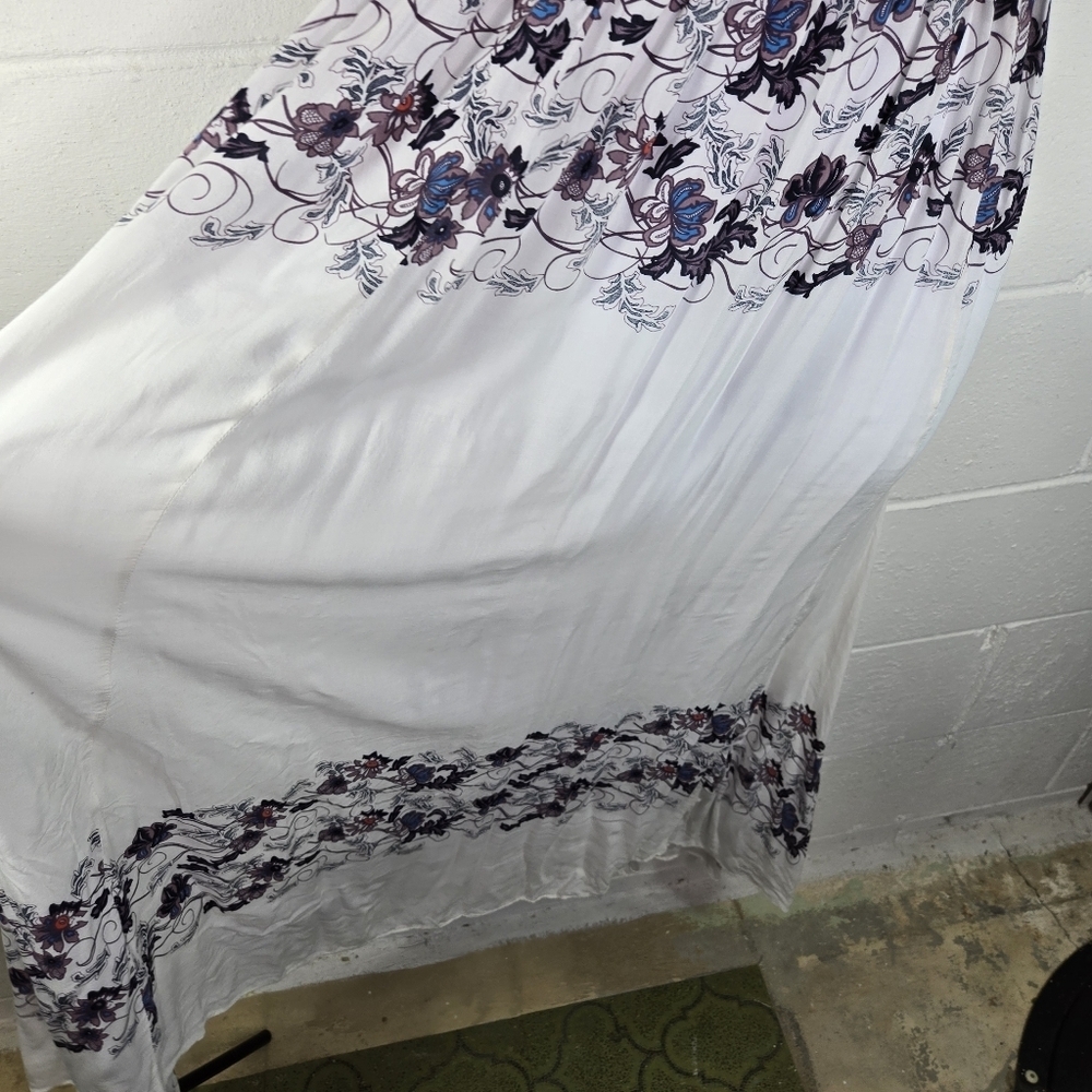 Free People Babydoll Maxi in White Cream Combo cottagecore coquette HTF RARE - Picture 7 of 11